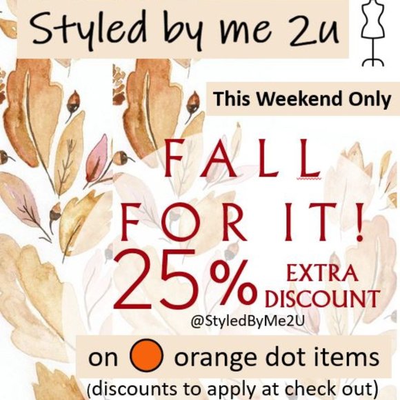 OCTOBER🟠SALE ALERT! Amazing Savings! 25% EXTRA DISCOUNT on 🟠orange dot items - Picture 2 of 6